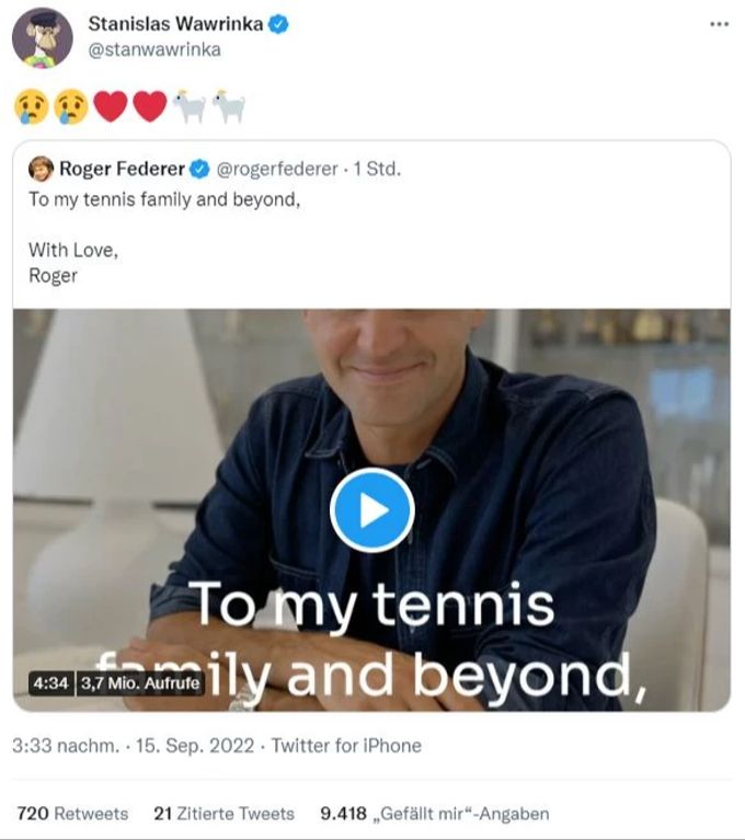 Stan Wawrinka Roger Federer