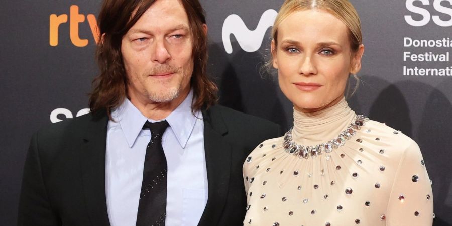 die Hollywood-Schauspielerin Diane Kruger und der US-Schauspieler Norman Mark Reedus vergossen «glückliche Tränen».