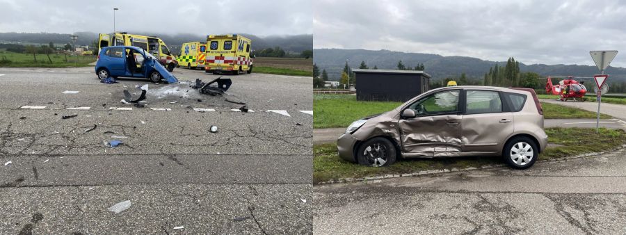 An Fahrzeugen entstand ein Totalschaden.