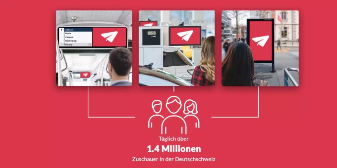Zusätzlich erreicht Nau.ch über Screens im öffentlichen Raum 1,4 Millionen Menschen. nau