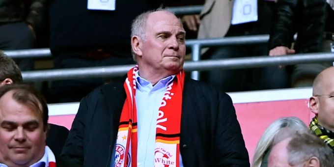 Bayern-Boss Uli Hoeness hat Vertrauen in seinen Trainer. Uli Hoeness Bayern München