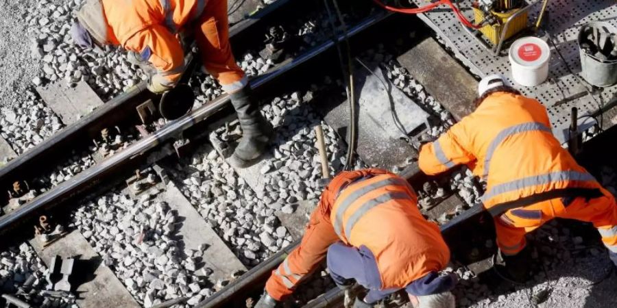 Laut der Bahn-Betriebsräte hat die Schieneninfrastruktur des Bundes einen besorgniserregenden Zustand erreicht. Symbolbild: Roland Weihrauch Foto: Roland Weihrauch