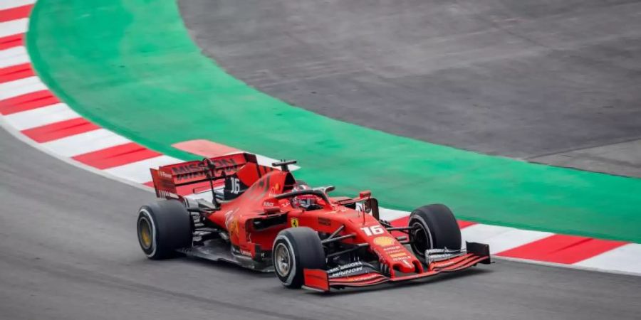 Charles Leclerq fuhr auf dem Circuit de Catalunya bei Barcelona die Bestzeit. Foto: Javier Martinez De La Puente/SOPA Images via ZUMA Wire