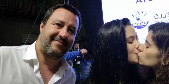 Matteo Salvini wird photogebomt