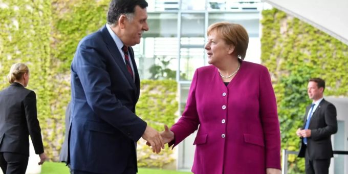 Sarradsch trifft Merkel in Berlin Sarradsch trifft Merkel in Berlin