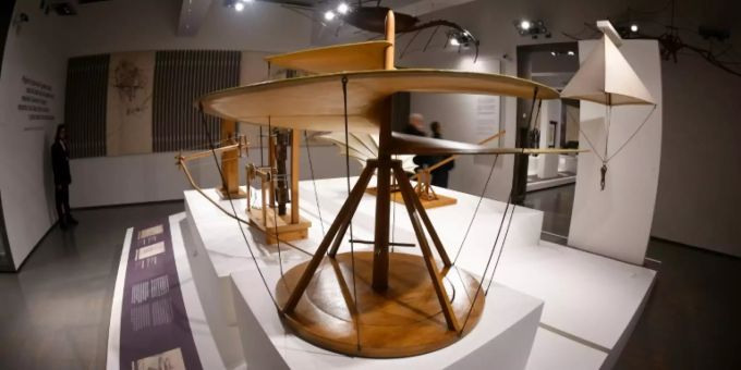Blick in die Leonardo-Asstellung in Rom Blick in die Leonardo-Asstellung in Rom