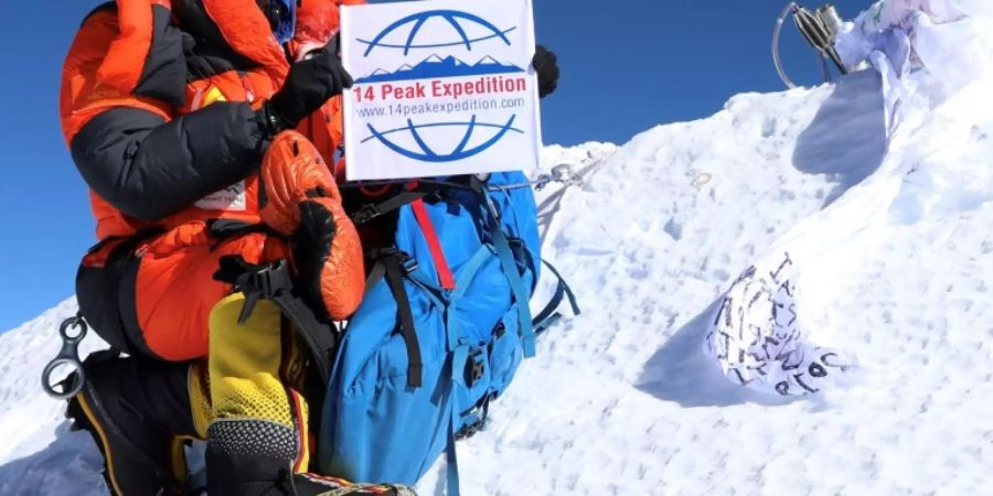 Sherpa nach seinem 23. Aufstieg vergangene Woche