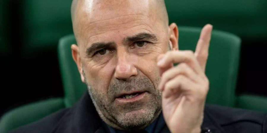 Braucht einen Sieg mit Bayer Leverkusen: Trainer Peter Bosz. Foto: Marius Becker
