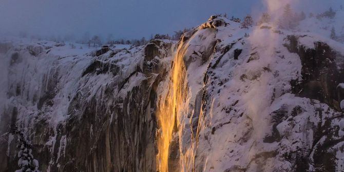 Horsetail-Wasserfall Yosemite Nationalpark