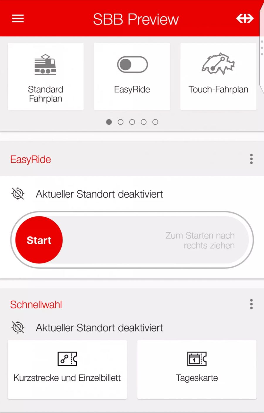 Die Funktion kann man mit einem Wisch in der SBB-App aktivieren.