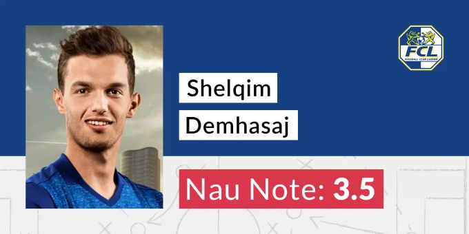 Shelqim Demhasaj erreicht die Nau-Note von 3.5. Shelqim Demhasaj