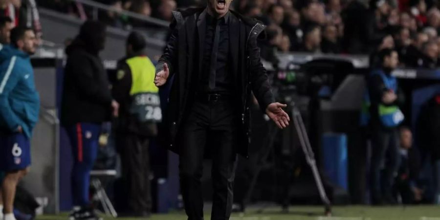 Die UEFA hat ein Disziplinarverfahren gegen den Atlético-Trainer Diego Simeone eingeleitet. Foto: Legan P. Mace