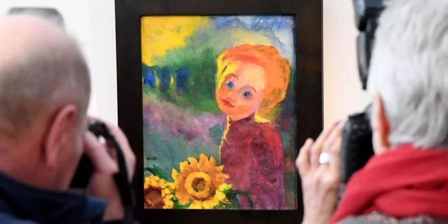 Emil Nolde, Kleine Sonneblumen, 1946. Foto: Carsten Rehder