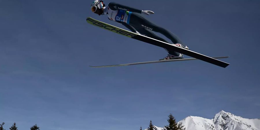 Will heute auch auf der Normalschanze in Seefeld hoch hinaus: Killian Peier strebt seine zweite WM-Medaille nach Bronze von der Grossschanze an