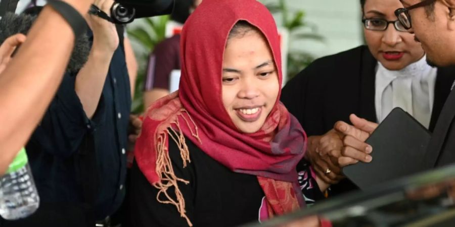 Siti Aisyah nach ihrer Freilassung