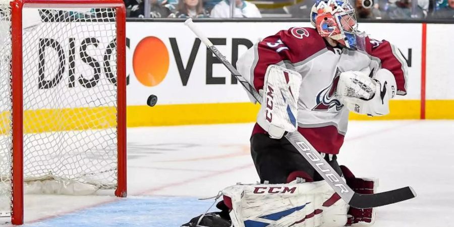 Goalie Philipp Grubauer verlor mit Colorado Avalanche. Foto: Chris Brown/CSM via ZUMA Wire