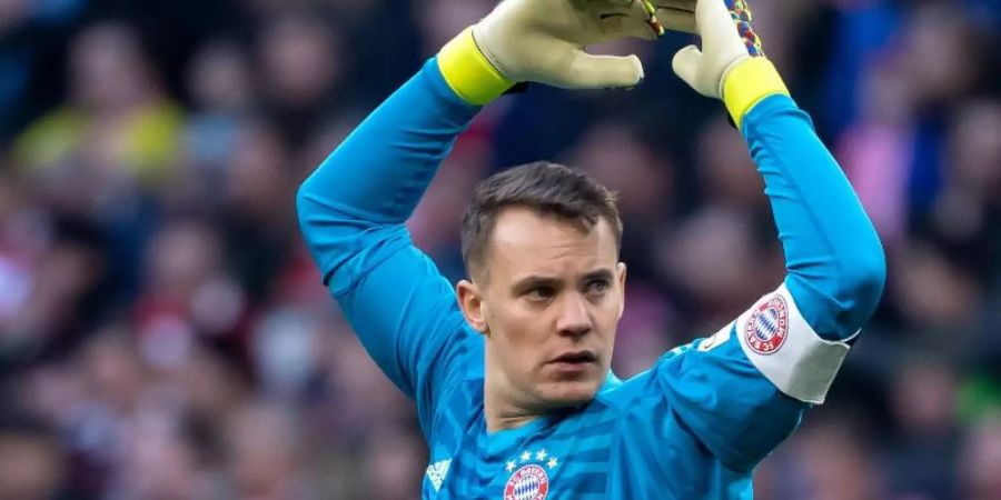 Nationaltorwart Manuel Neuer hat beim FC Bayern München noch einen Vertrag bis 2021. Foto: Sven Hoppe