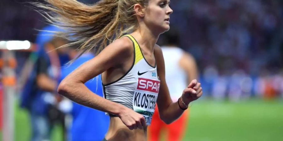 Konstanze Klosterhalfen hat den deutschen Hallentitel über 3000 Metern in Rekordzeit gewonnen. Foto: Bernd Thissen
