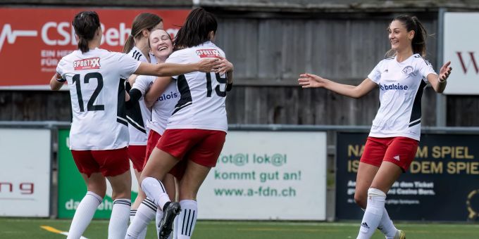 Souverän schlagen die Frauen des FC Breitenrain das Frauenteam Oberland Ost (FC Interlaken) mit 2:1. fc breitenrain