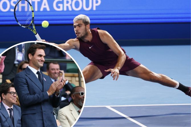 Roger Federer Carlos Alcaraz