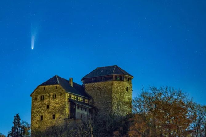 Kometen Lemmon Himmel Astronomie