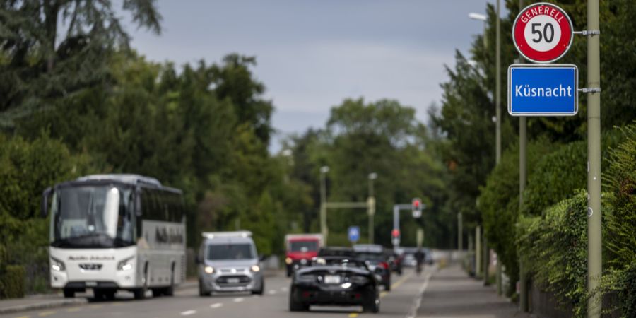 Temporeduktion Seestrasse 50 km/h