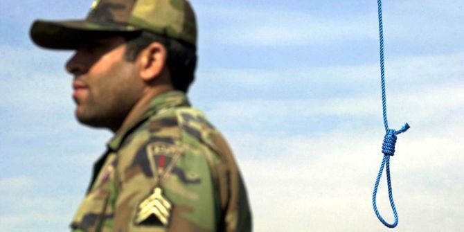 Iran Galgen Militär Todesstrafe