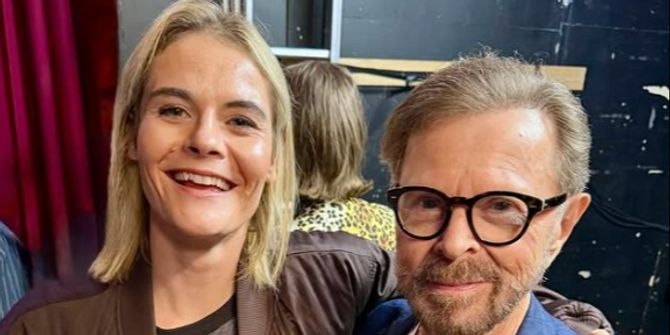Hazel Brugger und Björn Ulvaeus