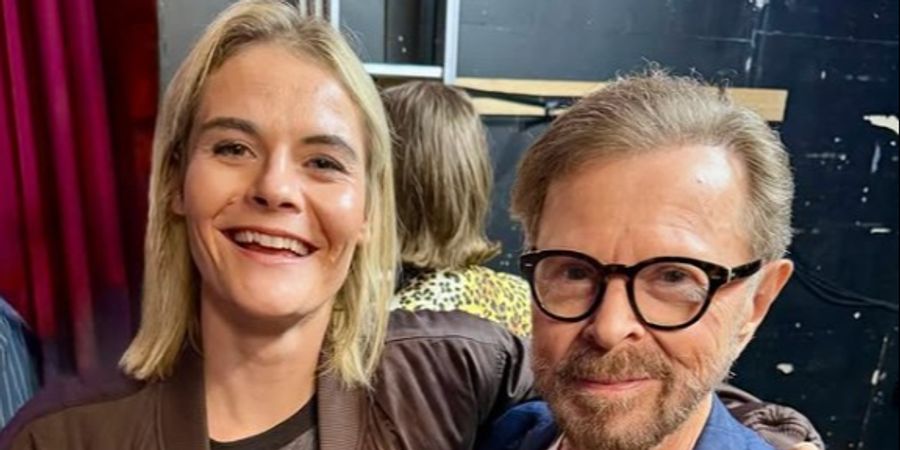 Hazel Brugger und Björn Ulvaeus
