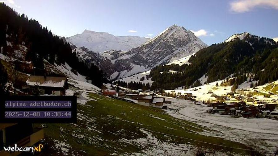 Etwa schon Frühling? Adelboden am Montagvormittag.