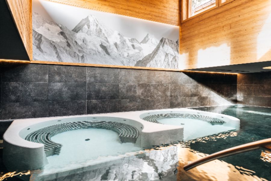 Bad Marmor Holz Pool