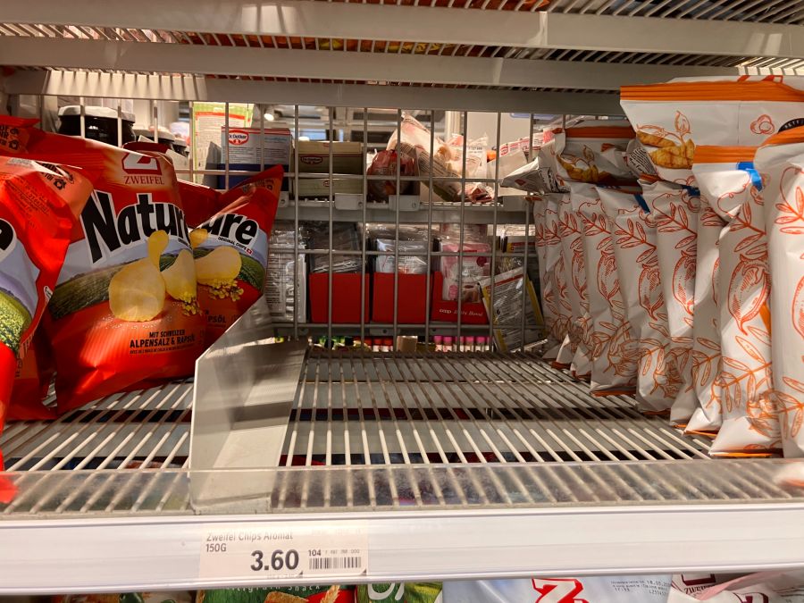 Der Coop am Albisriederplatz in Zürich hat keine Aromat-Chips mehr.