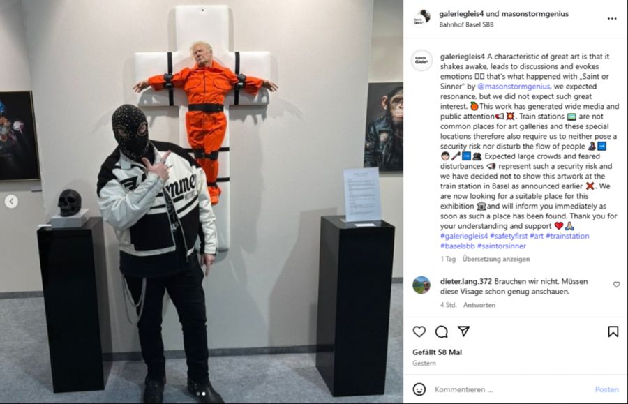Zum einen erhielt das Galeristen-Ehepaar besorgniserregenden Anrufe und Nachrichten.