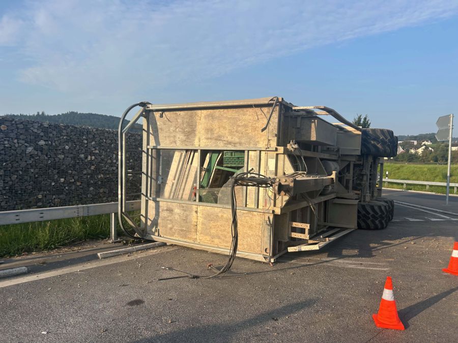 Beim Unfall entstand Sachschaden.