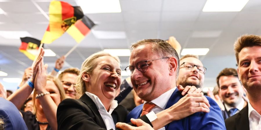 Grund zu jubeln hat die AfD: Die Rechtspartei wurde in Deutschland am zweitmeisten gewählt.