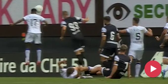 Erfolg in Lugano - Hier köpft Joker Klidjé den FCL zum 3:2-Sieg