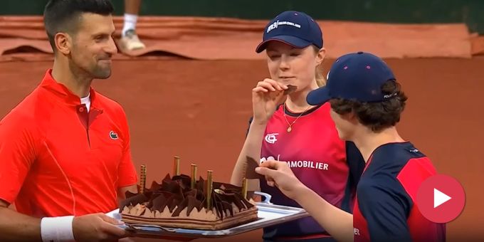 «So viel Liebe» - Djokovic teilt Geburi-Kuchen mit Genfer Ballkids