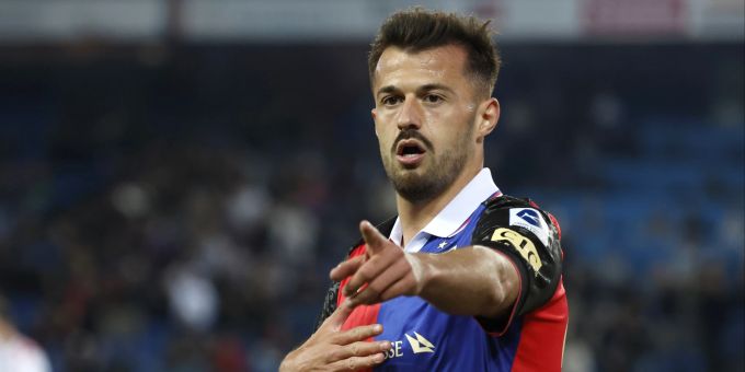 Albian Ajeti vom FC Basel jubelt nach seinem Treffer zum 1:0 gegen Stade Lausanne-Ouchy. FC Basel