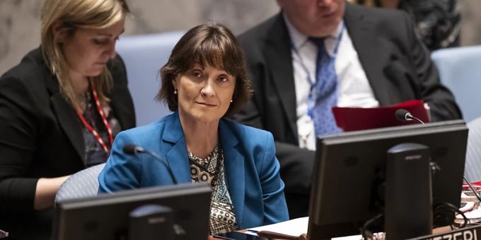 Botschafterin Pascale Baeriswyl vertritt die Schweiz während des zweijährigen Mandats als nichtständiges Mitglied im UN-Sicherheitsrat. (Archivbild) Botschafterin Pascale Baeriswyl vertritt die Schweiz während des zweijährigen Mandats als nichtständiges Mitglied im Uno-Sicherheitsrat. (Archivbild)