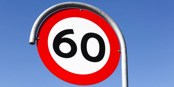 Tempo 60 Strassenschild