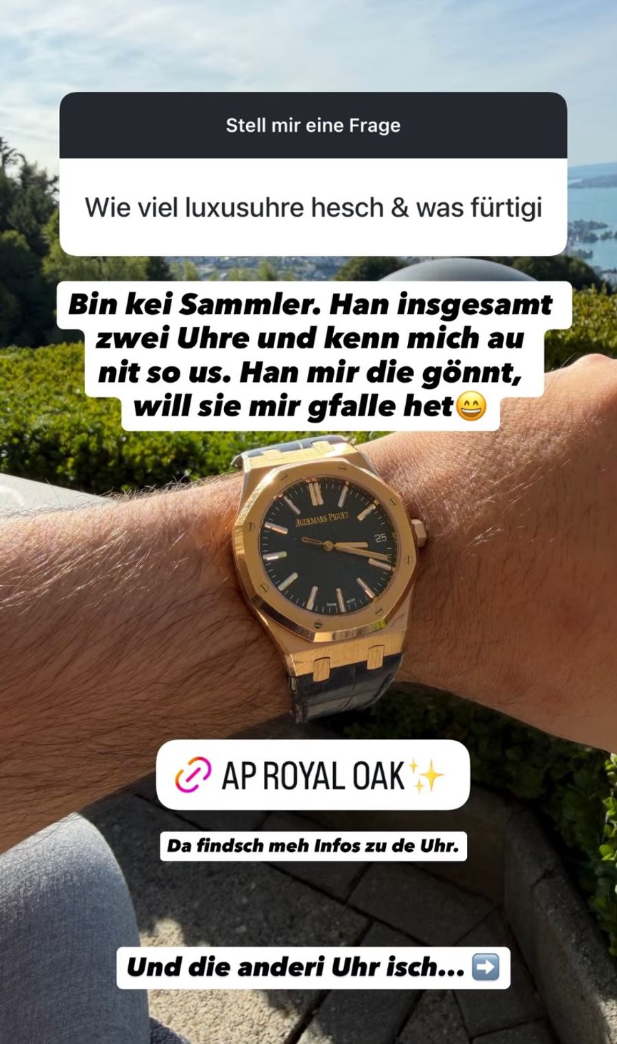 Zwei Luxus-Uhren: Weil sie Zeki gefallen haben.