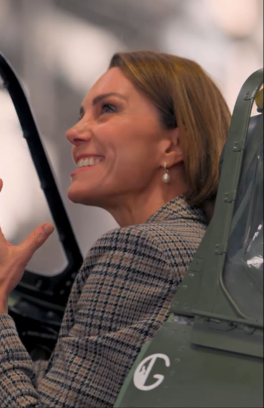 Kate wirkte bei dem Ausflug ebenfalls interessiert.