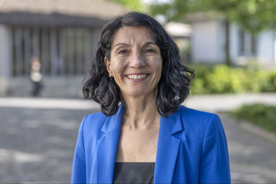 ...und Eveline Salzmann (SVP) an.