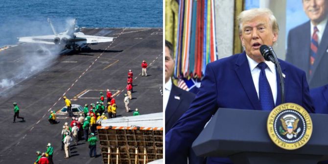 Donald Trump USS Abraham Lincoln