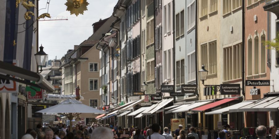 Die Marktgasse in der Altstadt von Winterthur soll mit Hilfe eines City-Managements attraktiv bleiben. (Archivbild)