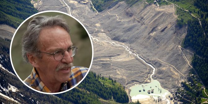 Lötschental Weideland Landwirtschaft Bergsturz
