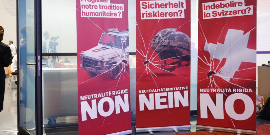 Die Neutralitätsinitiative verliert weiter an Zustimmung. Das ergab die zweite Umfragewelle zur Abstimmung vom 27. September. (Archivbild)