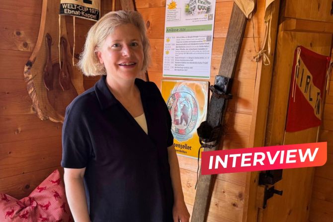 Die St. Galler Ständerätin Esther Friedli in ihrem Gasthaus «Haus der Freiheit». - Thomas Renggli