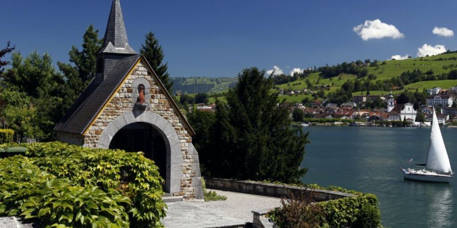 Die Astrid-Kapelle am Vierwaldstättersee erinnert an den Unfalltod der belgischen Königin vor 91. Jahren. (Archivaufnahme)