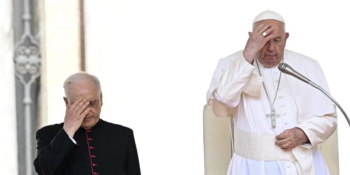 Papst Franziskus will das Sonntaggebet wegen einer Erkältung von zu Hause halten. Papst Franziskus